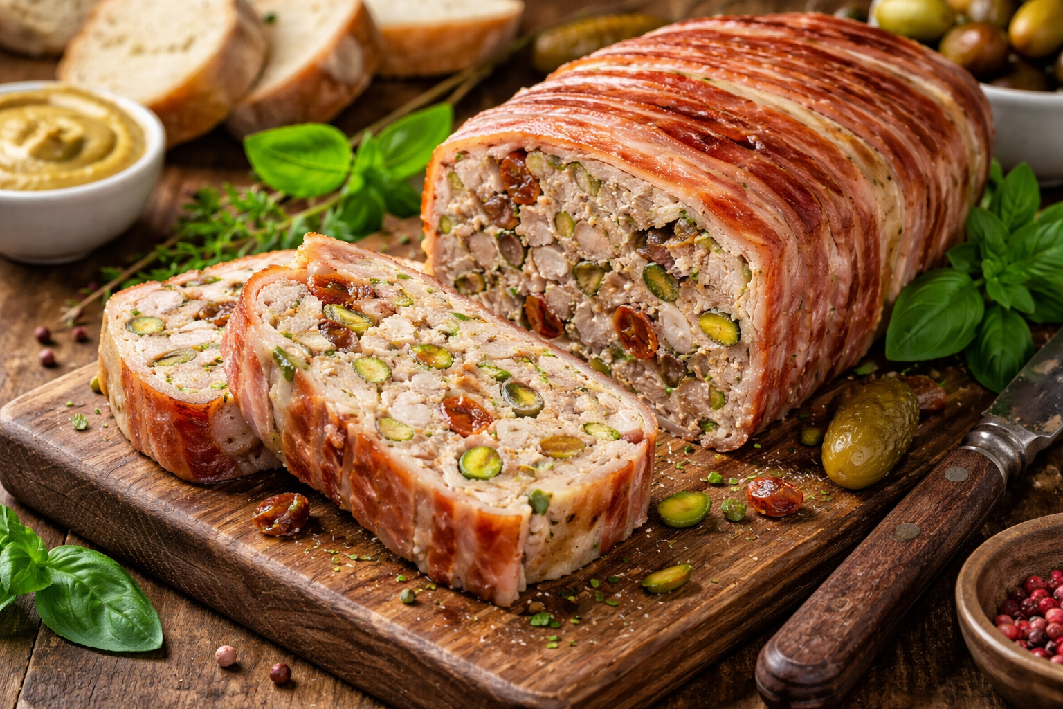 Як приготувати мʼясний террін з фісташками: ефектна закуска до великоднього столу (відео)