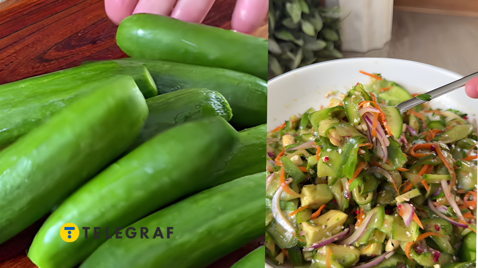 Ідеально до м’яса і просто так: рецепт пікантного салату з огірків, який розлітається за хвилини (відео)