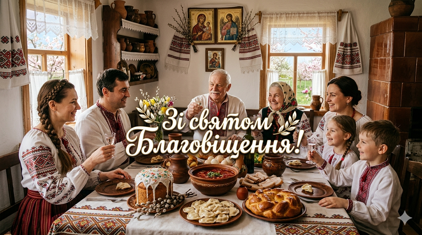 Зі святом Благовіщення! Красиві листівки та душевні привітання