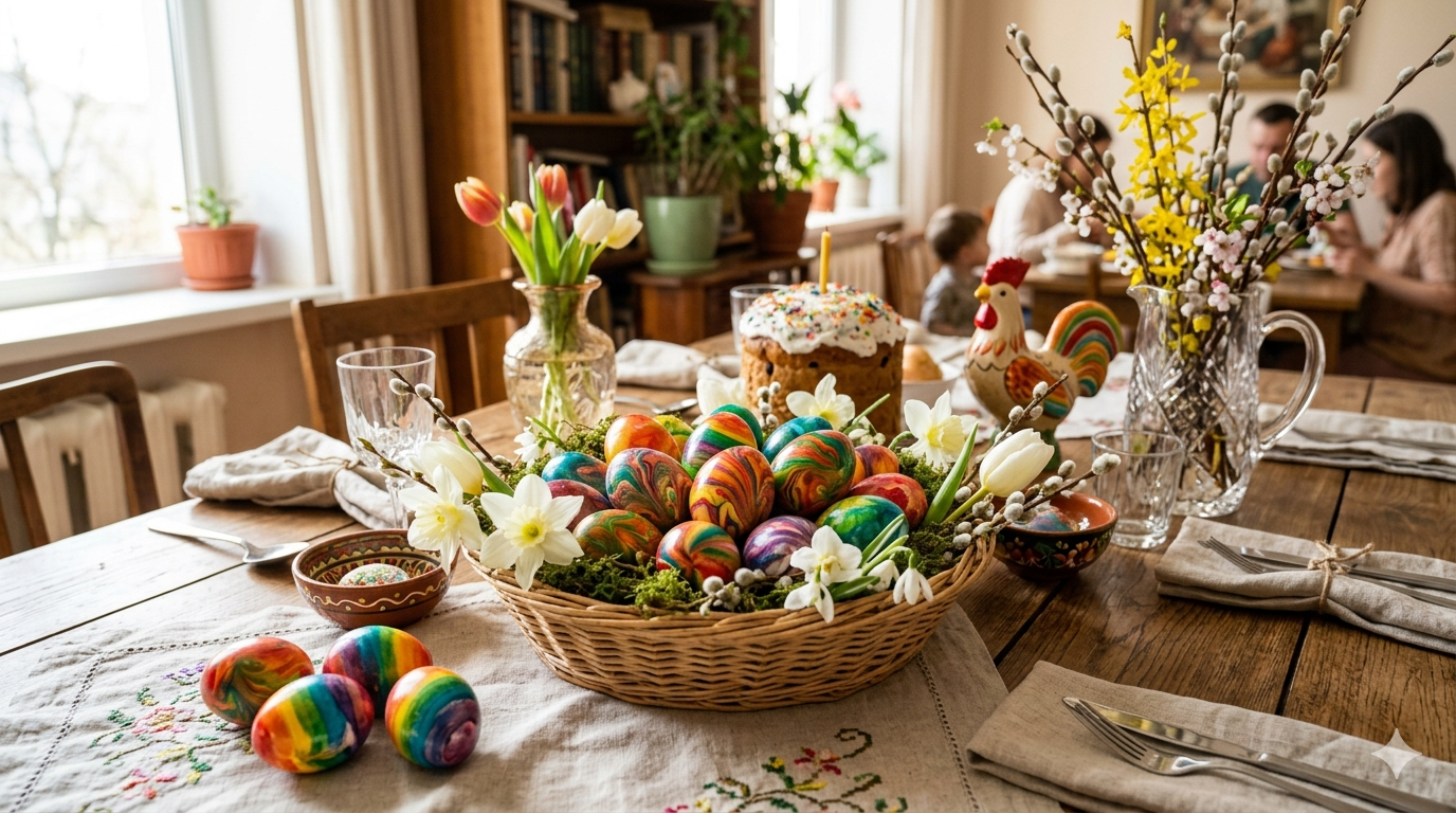 Так фарбують яйця на Великдень у Болгарії: цікавий лайфхак із ватою та барвниками