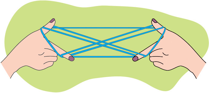 Как играть в веревочку на пальцах. Игра в верёвочку на пальцах на двоих. Фигуры из веревочки на пальцах. Игра для рук веревочка. Игра с ниткой на пальцах.