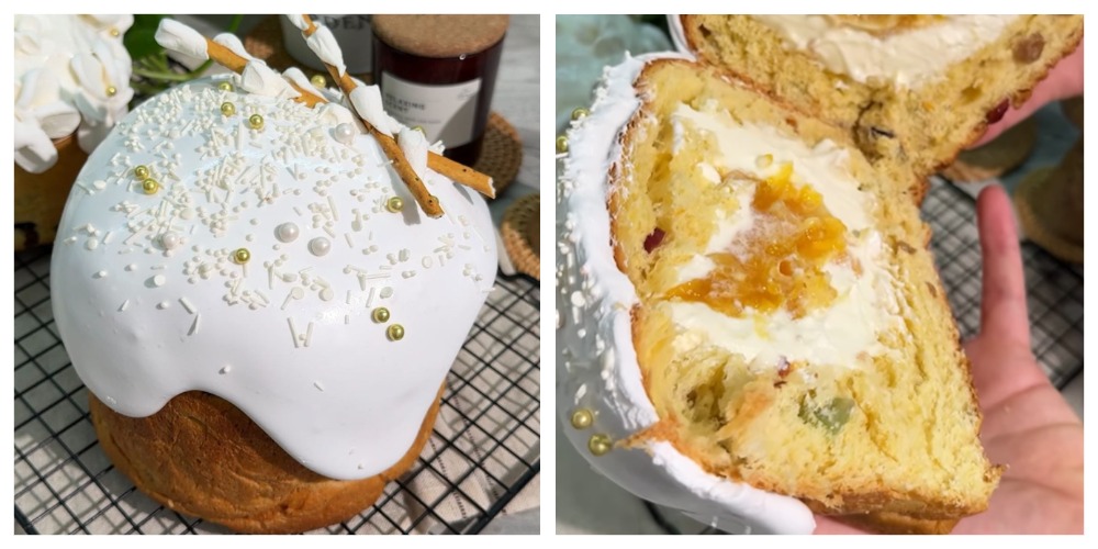 Паска панетоне з начинкою: рецепт волокнистої випічки (відео)