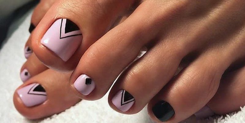 Педикюр 2019: стильный геометрический дизайн ногтей (Фото) - Телеграф