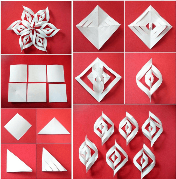 Поделка снежинка: 50+ мастер классов объемных снежинок из бумаги, а также других материалов