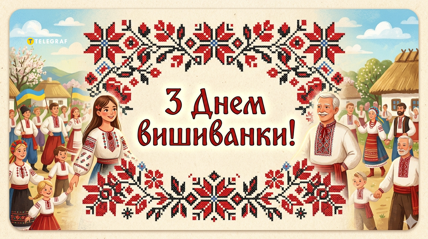 З Днем вишиванки! Красиві листівки та душевні привітання до свята