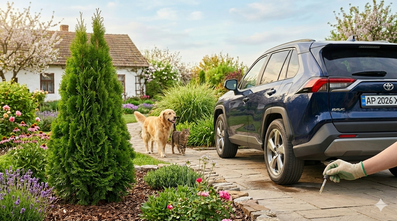 Забудьте про мітки на туях та колесах: цей дешевий аптечний засіб відлякає котів та собак