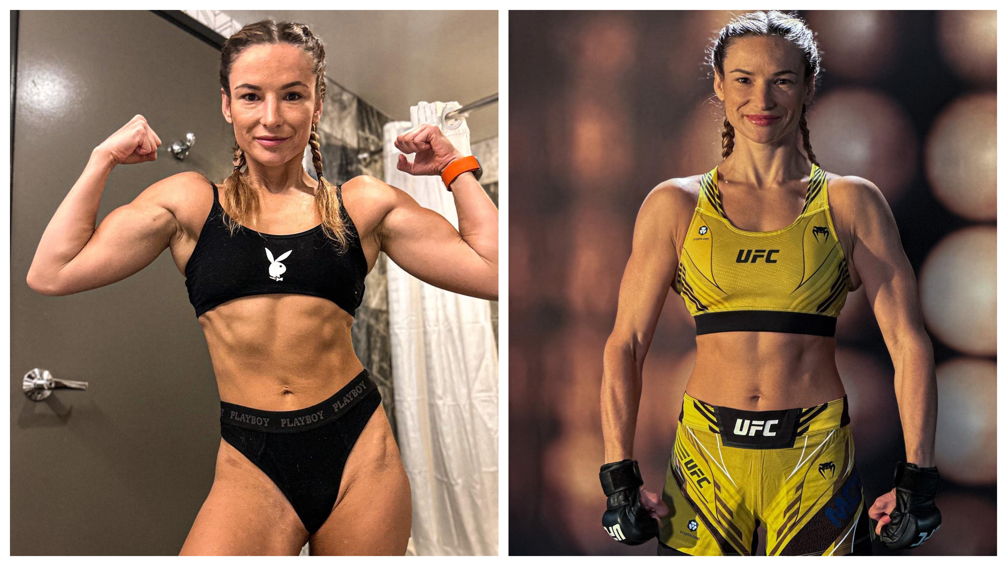 Марина Мороз - девушка-боец UFC надела желто-синее бикини, фото - Телеграф