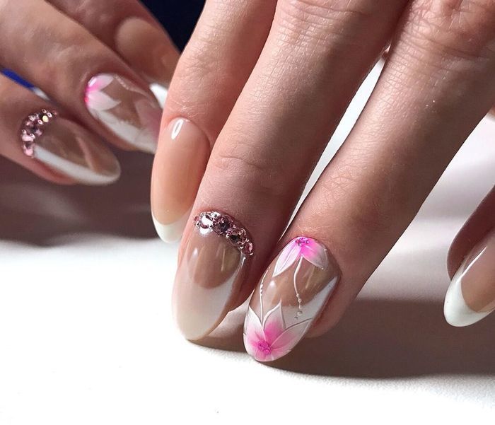 Дизайн ногтей розового цвета с затиркой (36 фото)