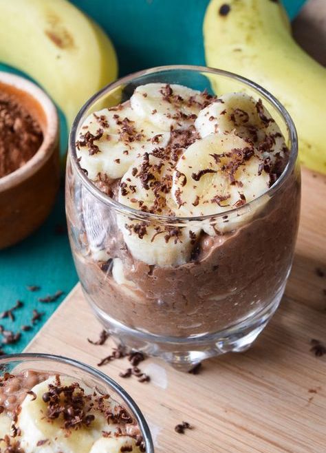 Бананово-шоколадный десерт без сахара и муки