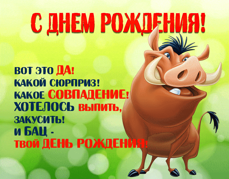 Прикольные открытки с днем рождения - скачайте бесплатно на витамин-п-байкальский.рф