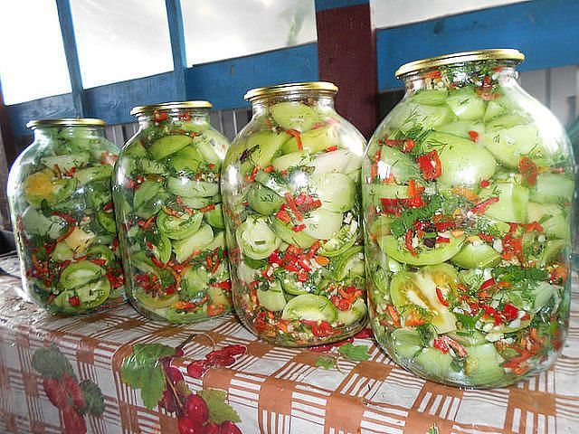 Маринованные зеленые помидоры с чесноком - пошаговый рецепт с фото на Готовим дома