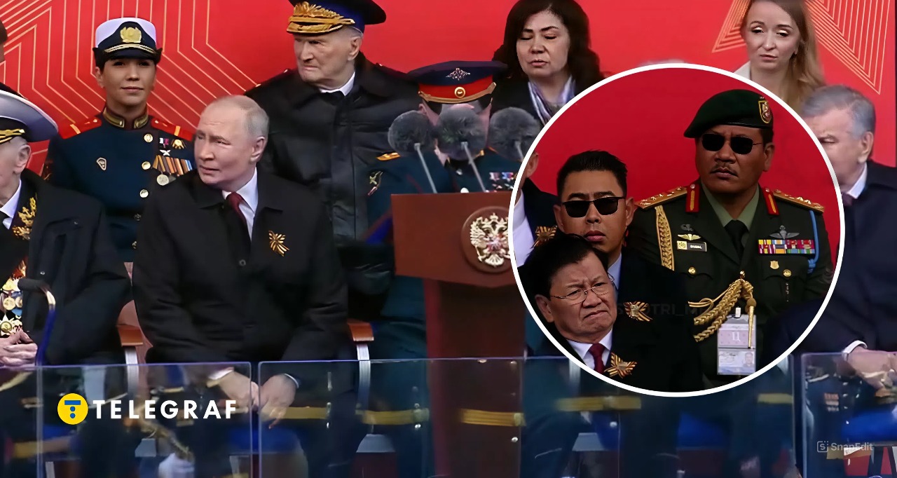 Кислі обличчя та недоречні смішки. З якими обличчями слухали Путіна на параді 9 травня (фото, відео)