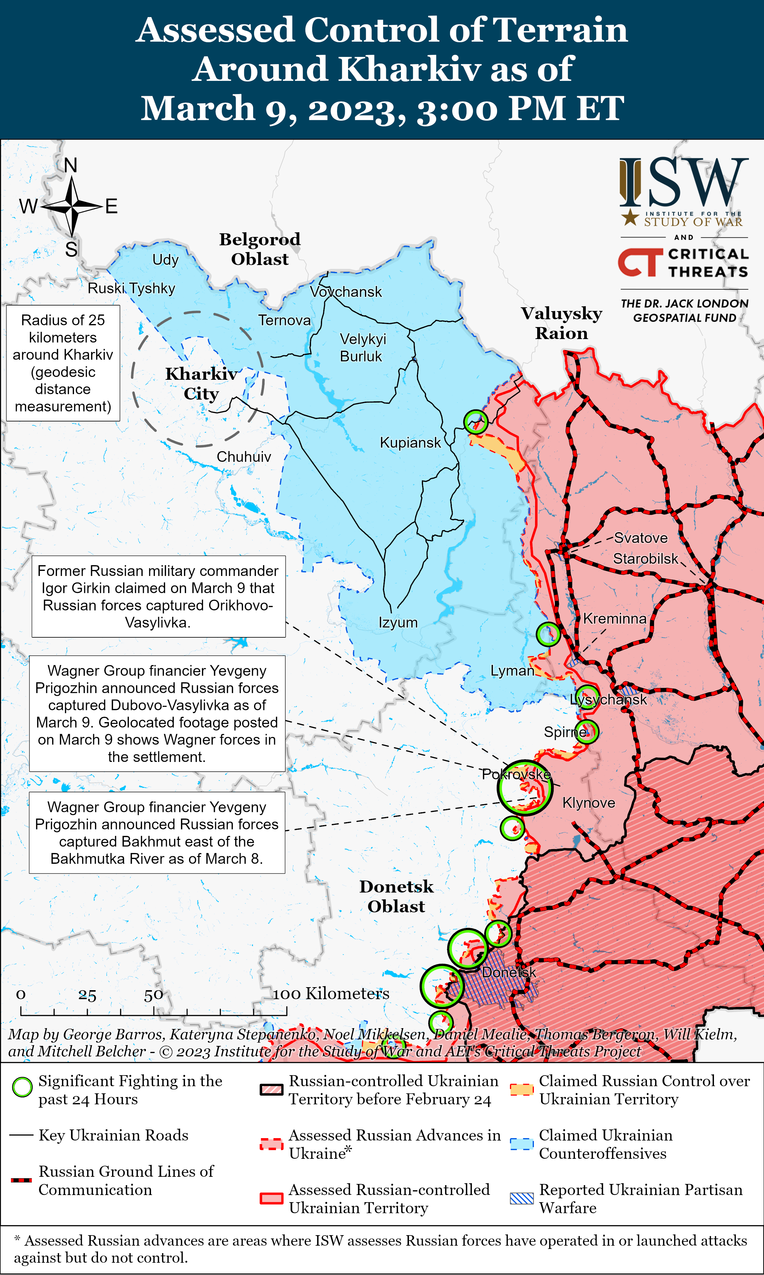 Карта боевых действий в Украине 10.03.2023 – армия рф хочет возобновитьнаступление на Угледар - Телеграф