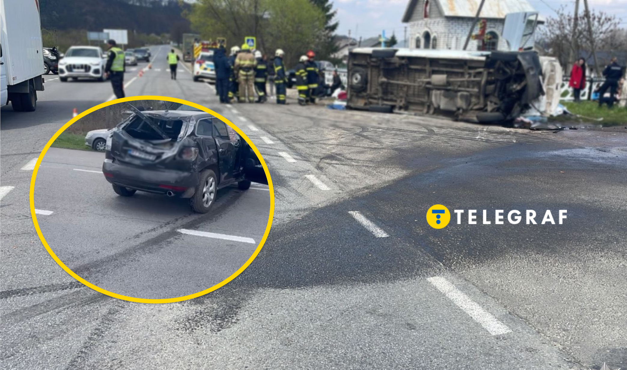 Підрізав автобус і втік. На Івано-Франківщині сталася смертельна ДТП (фото, відео)