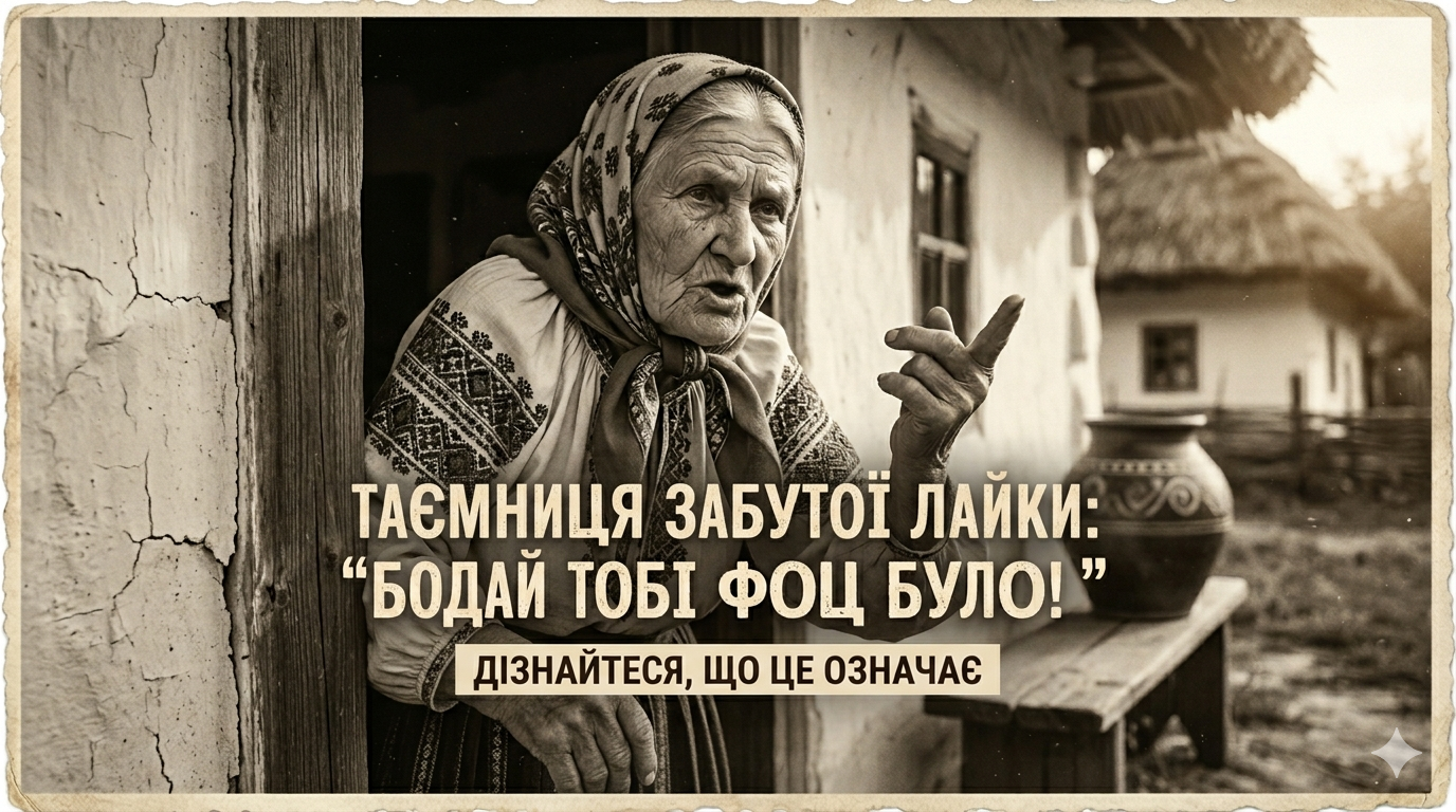 "Бодай тобі фоц було!" Що означає ця забута українська лайка