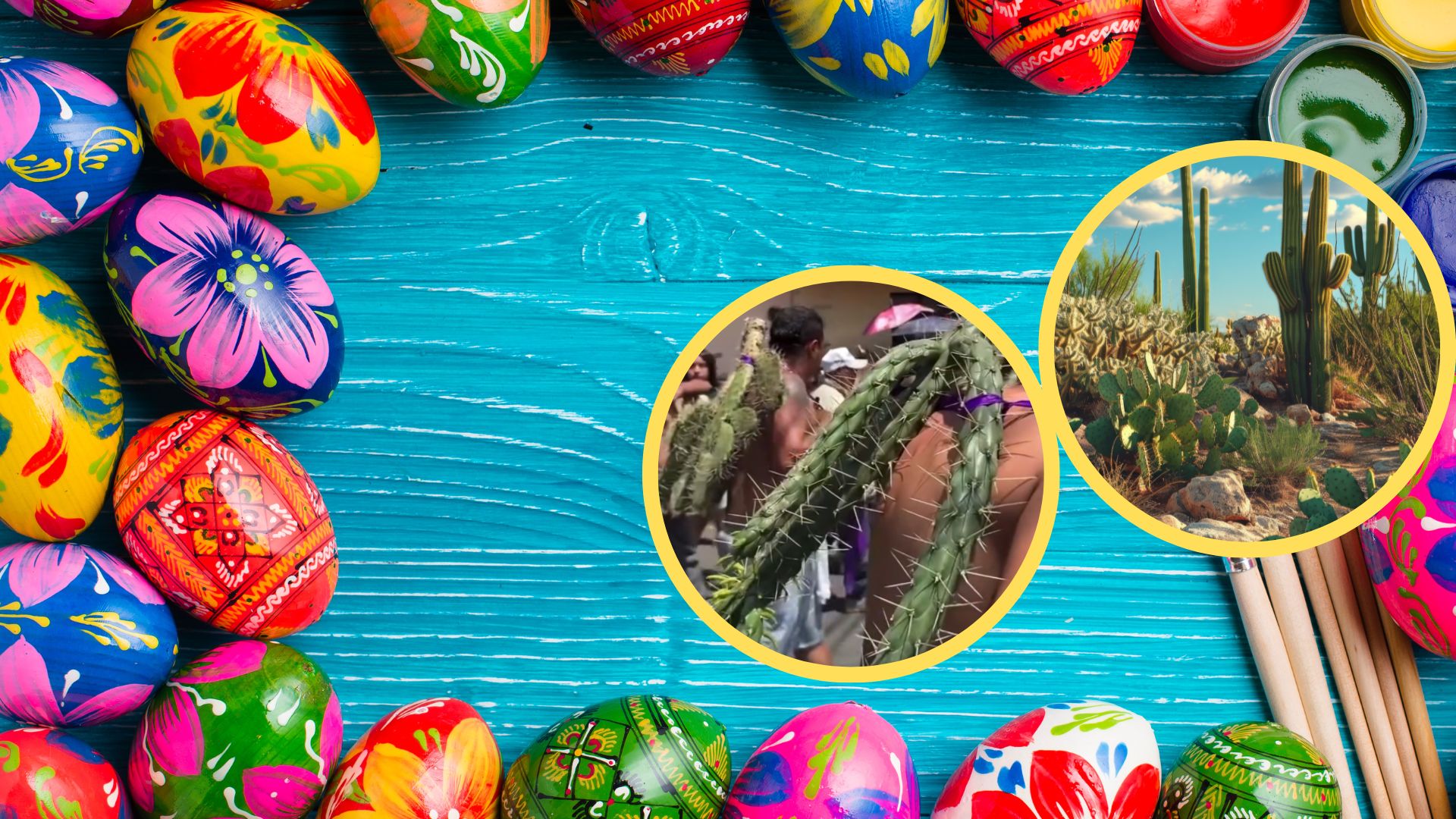 Ланцюги, кров та кактуси: у Мексиці дуже незвично відзначають Великдень (відео)