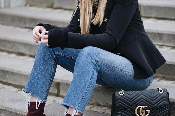 Широкие женские джинсы палаццо: на работу и каждый день