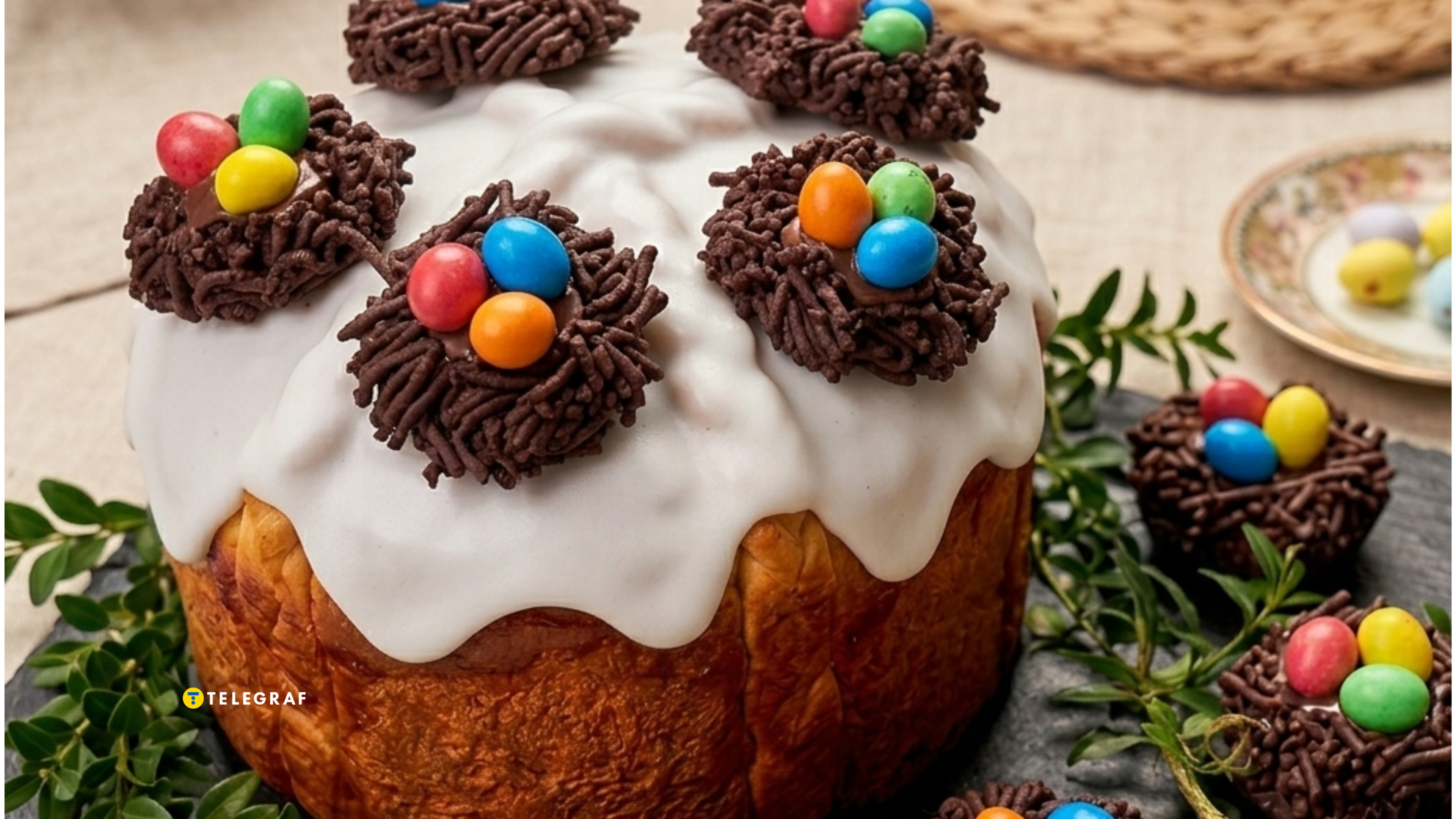 Шоколадні гніздечка на Великдень: як приготувати хрустке печиво для декору паски і святкового столу (відео)