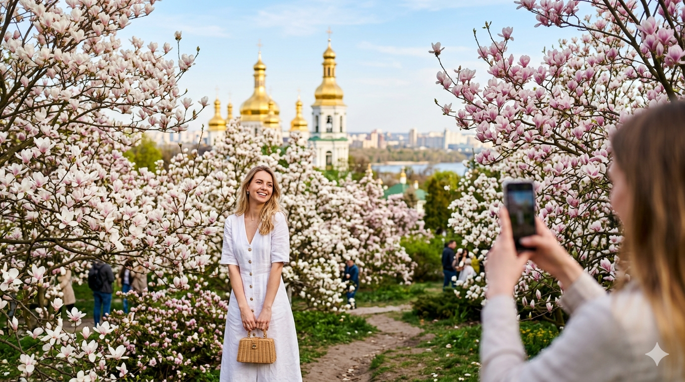 Топ весняних локацій: де в Києві сфотографуватися на фоні магнолій