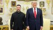 Зеленский и Трамп во время встречи 28 июля