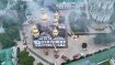 Пожар в Лавре после удара