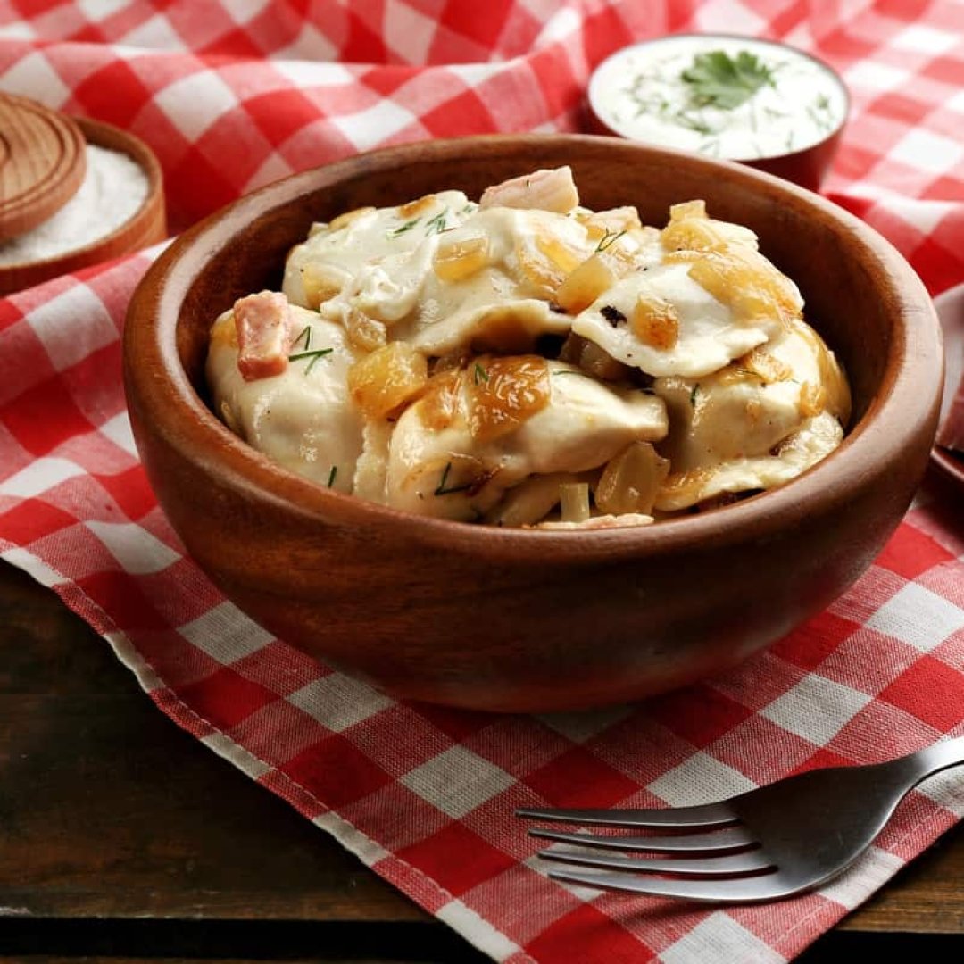 Блюда из картофеля: вареники с картошкой и луком по-украински