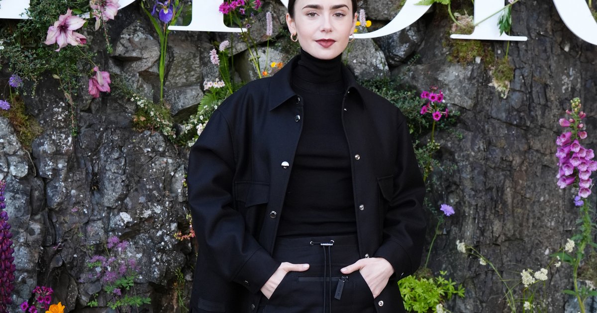 Лили Коллинз показала стильный образ на показе Dior — фото - Телеграф