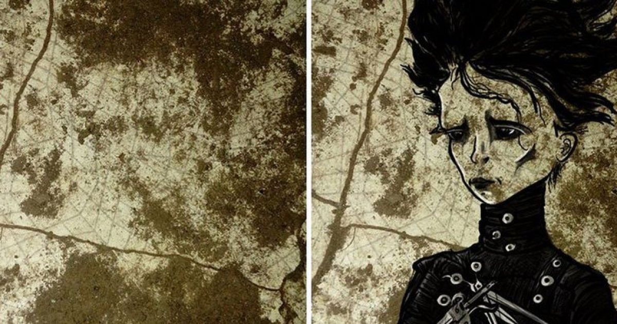 Искусство на обсыпанной штукатурке: рисунки украинской художницы (Фото ...