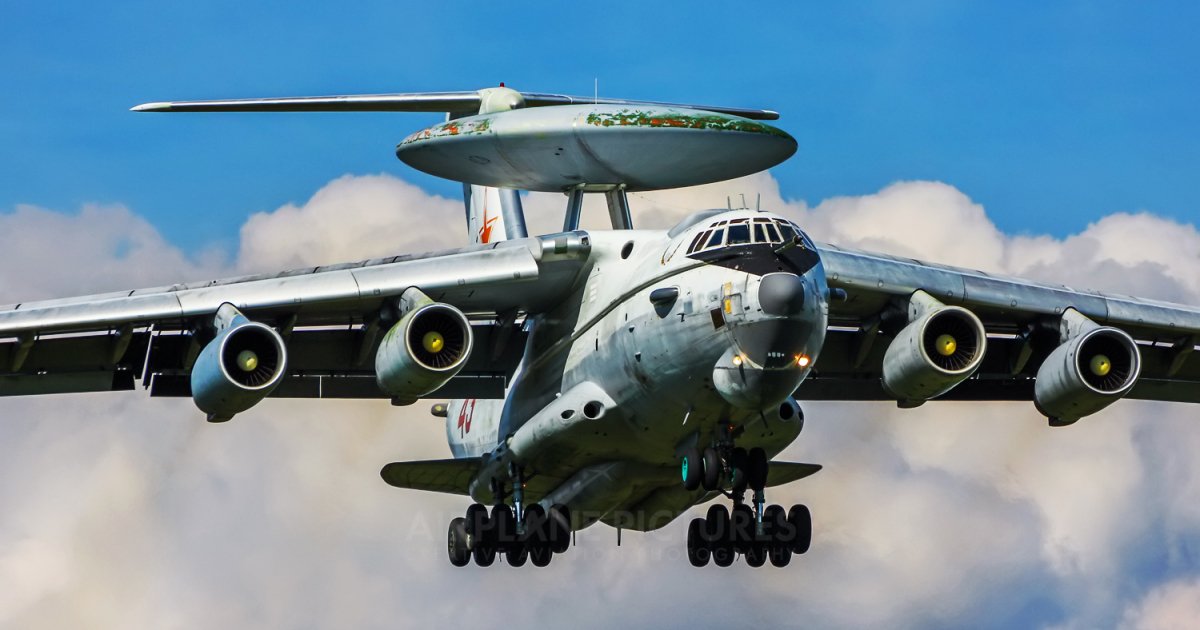 Літак ДРЛВ Іл-76 А-50У прилетів з росії до Білорусі - Телеграф