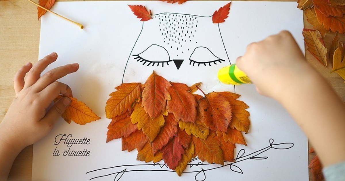 Поделки из листьев на тему осени для детского сада и школы