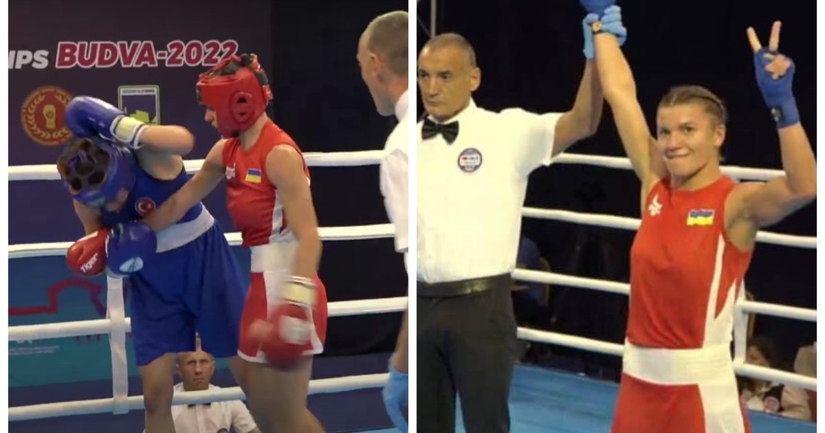 Анастасия Ковальчук победила Хатисе Акбас на чемпионате Европы по боксу ...