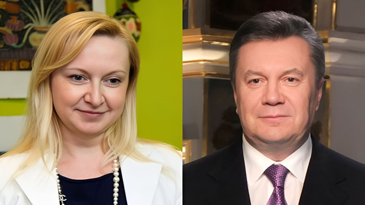 Любовь Полежай и Виктор Янукович