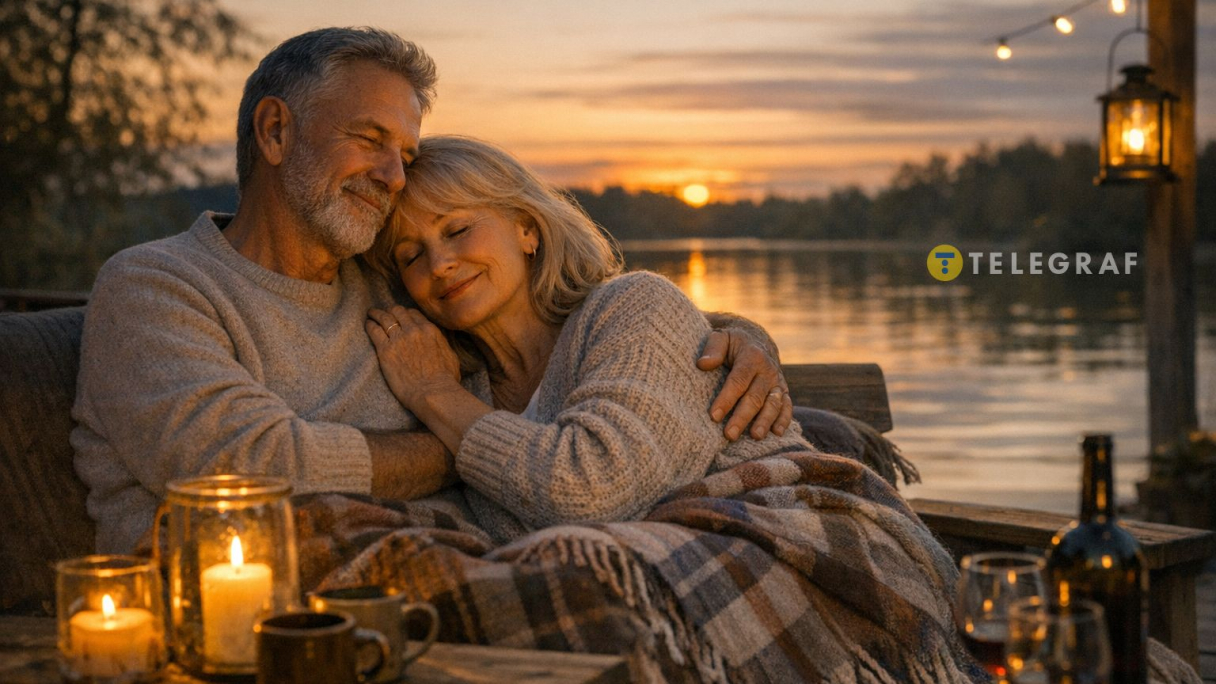 Супруги отдыхают вечером