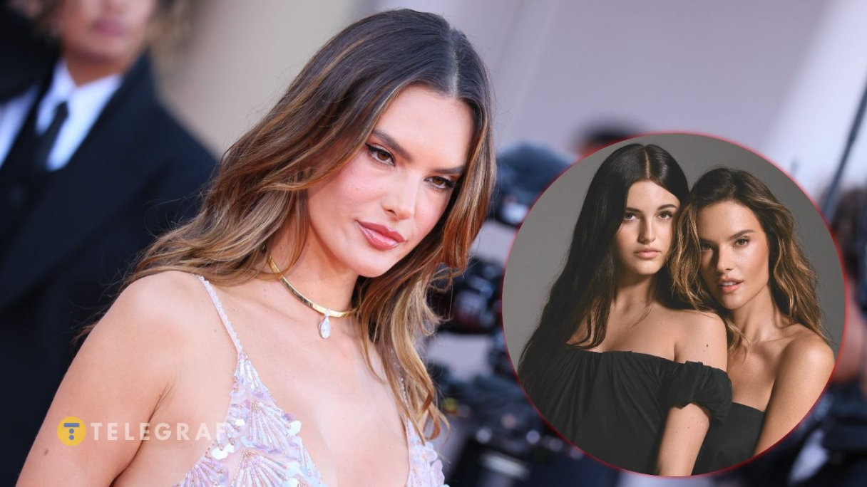 Алессандра Амбросио и ее дочь Аня