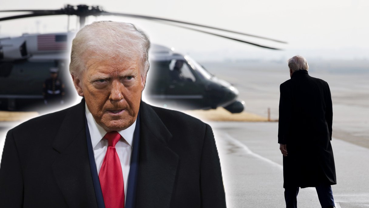 Походка Дональда Трампа на авиабазе в Давосе вызвала беспокойство