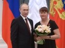 Владимир Путин и Елена Вяльбе