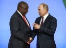 Президент ЮАР Сирил Рамафоса и владимир путин