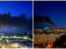 Местные паблики сообщают о сильном возгорании