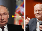 Владимир Путин и Олаф Шольц