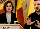 Мая Санду та Володимир Зеленський
