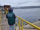 Утечка нефтепродуктов на Днепровской ГЭС