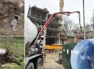 Навколо будівництва висотки тріскається та провалюється земля. Фото Колаж "Телеграфу"