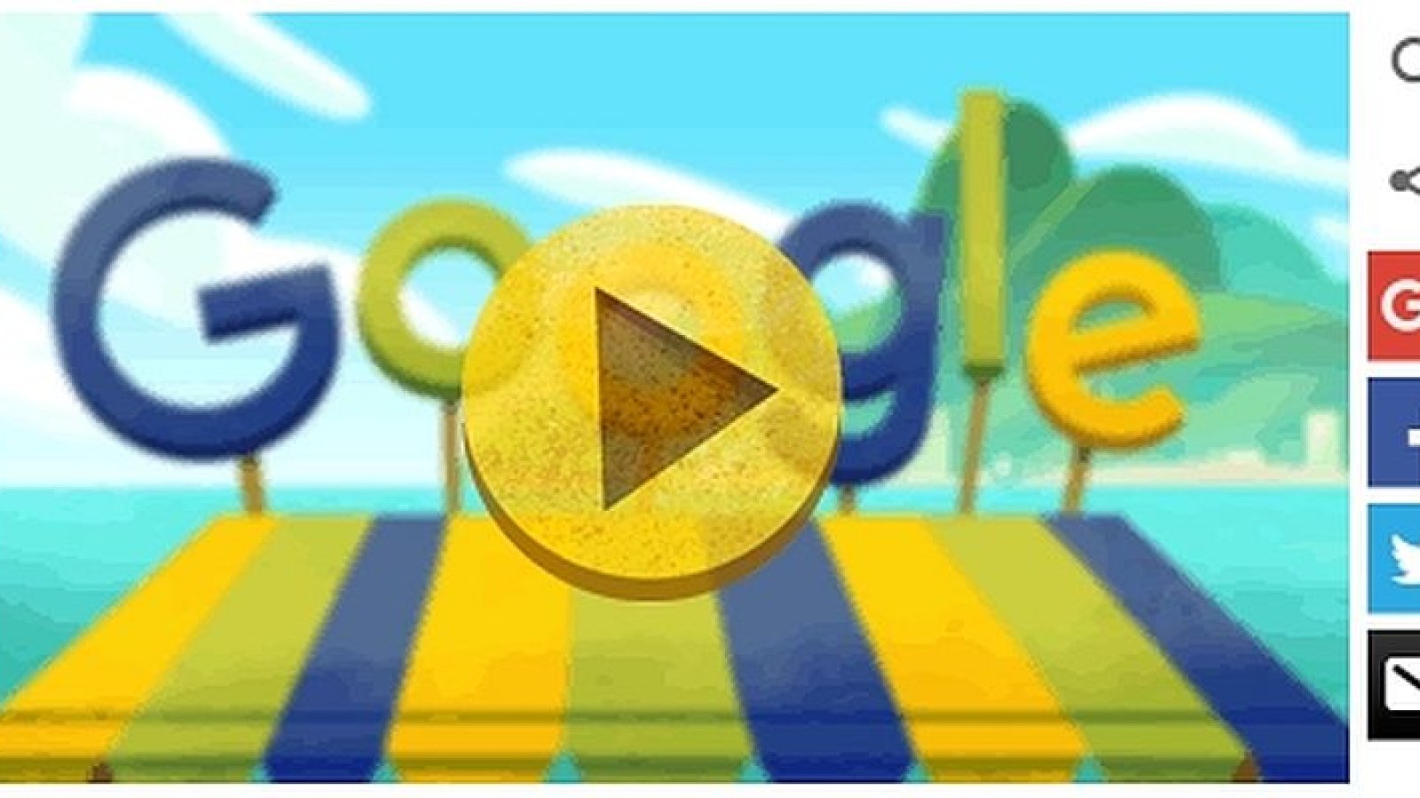 Google празднует начало Олимпийских игр с Doodle Fruit Games - Телеграф