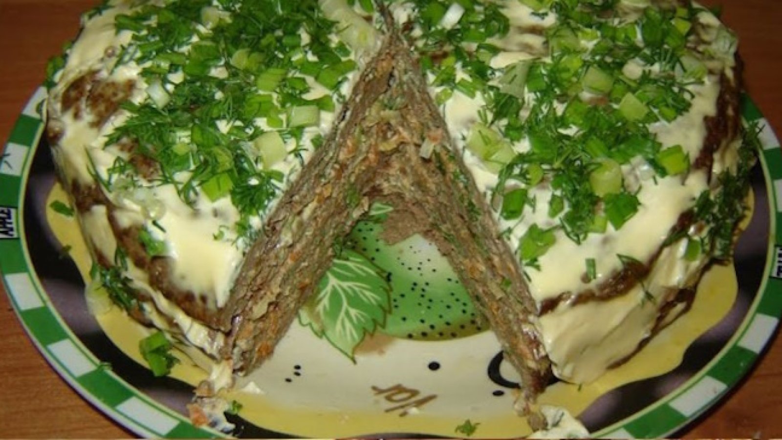 Печеночный блинный торт, пошаговый рецепт на ккал, фото, ингредиенты - ais20_Алёнушка
