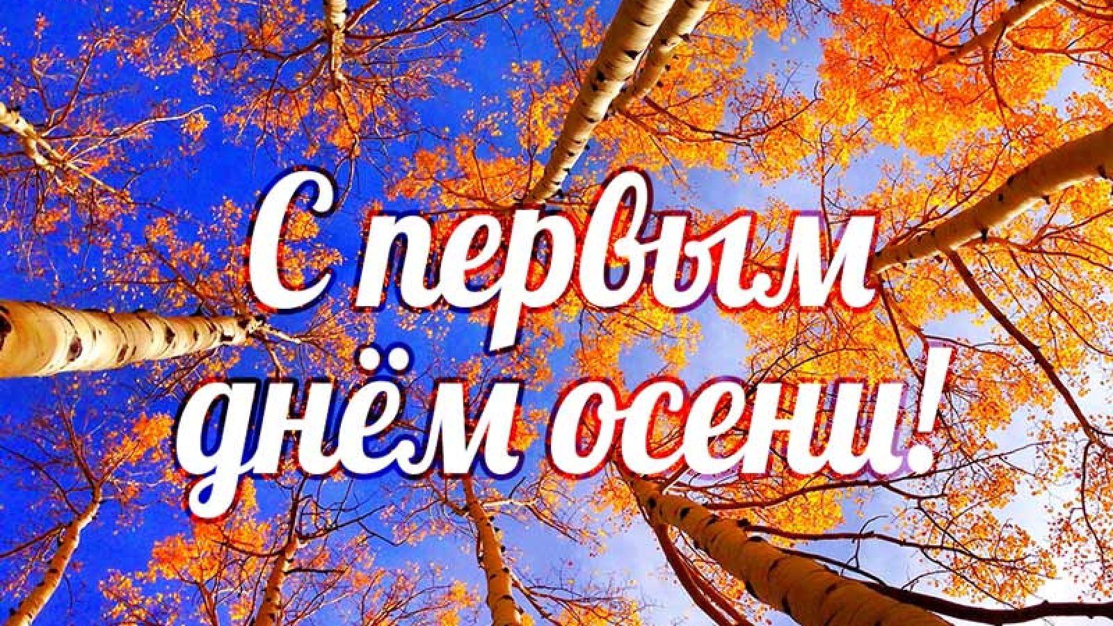 С первым днем осени - открытки и поздравления с приходом осени - Телеграф