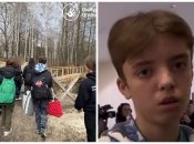 Освобожденный украинский мальчик