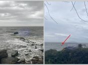 Плавучие конструкции прибило к берегу