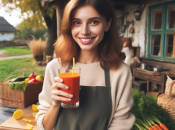 Дівчина з соком