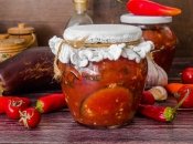 "Тещин язык" из баклажанов на зиму