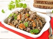 Гречневая каша с куриной печенью - как приготовить